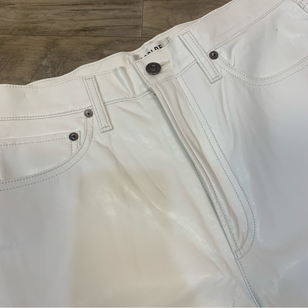 Agolde 90s Pinch Waist Recycled Leather Pants - Picture 8 of 15
